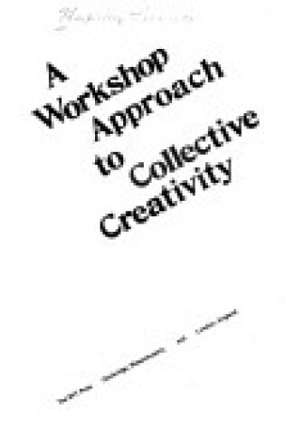 Cover of Halprin: Taking Part Workshop Method (