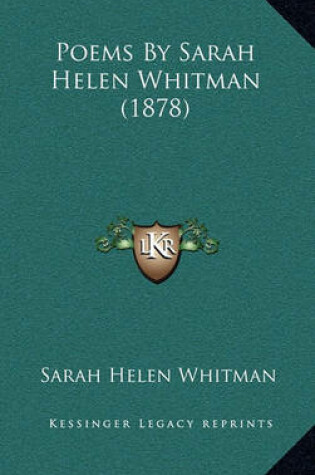 Cover of Poems by Sarah Helen Whitman (1878)
