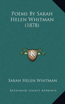 Book cover for Poems by Sarah Helen Whitman (1878)