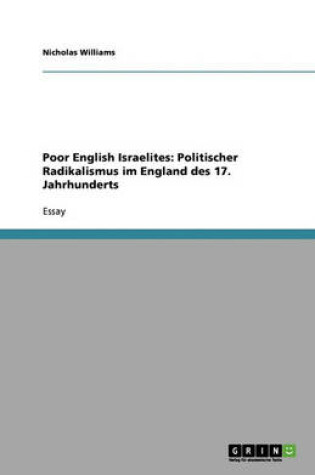 Cover of Poor English Israelites