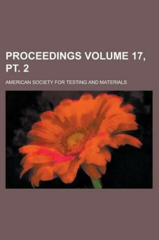 Cover of Proceedings Volume 17, PT. 2
