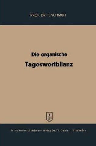 Cover of Die organische Tageswertbilanz