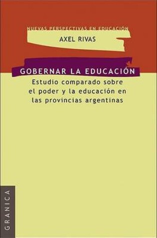 Cover of Gobernar La Educacion