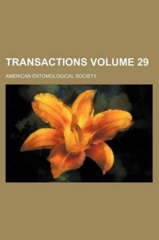Cover of Transactions Volume 29