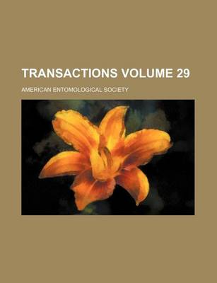 Book cover for Transactions Volume 29