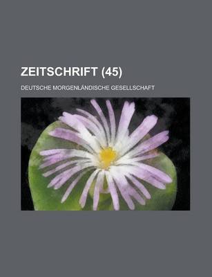 Book cover for Zeitschrift (45 )