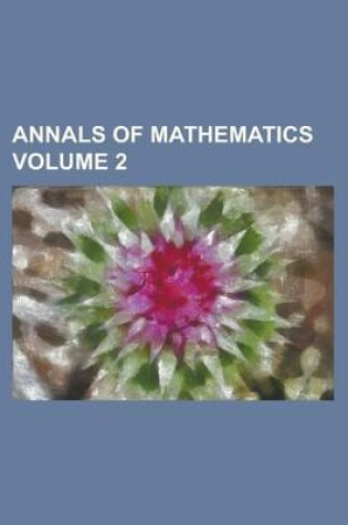 Cover of Annals of Mathematics Volume 2
