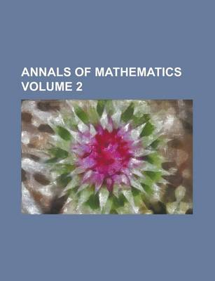 Book cover for Annals of Mathematics Volume 2