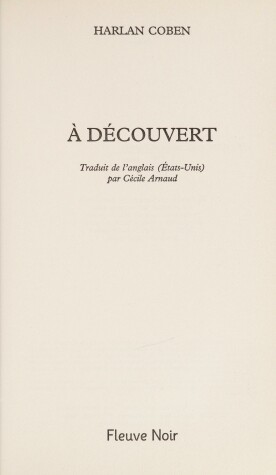 Book cover for A decouvert