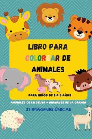 Cover of Libro para colorear de animales