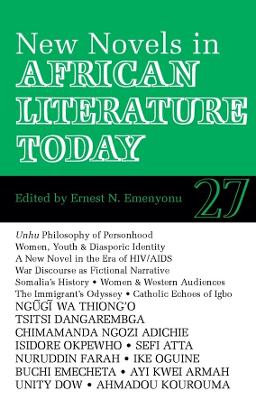 Book cover for ALT 27 New Novels in African Literature Today