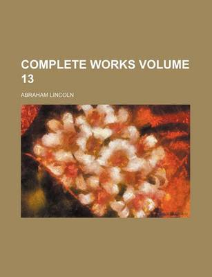 Book cover for Complete Works Volume 13