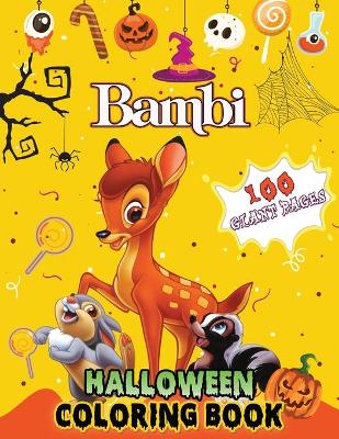 Book cover for Bambi Halloween Coloring Book