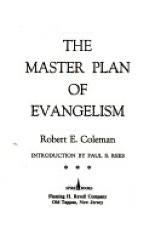 Cover of Master Plan of Evangelism