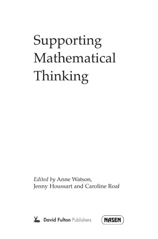 Cover of Supporting Mathematical Thinking