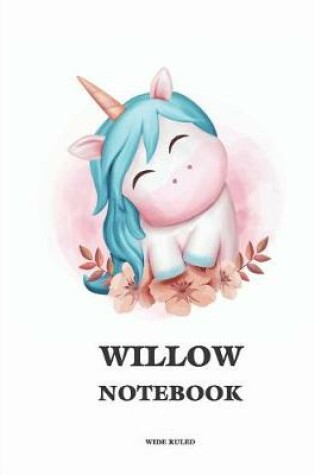 Cover of Willow Wide Ruled Notebook