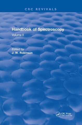 Cover of Handbook of Spectroscopy