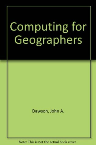 Cover of Computing for Geographers