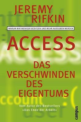 Book cover for Access. Das Verschwinden Des Eigentums.