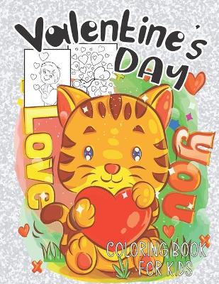 Book cover for Valentine's Day Coloring Book for Kids