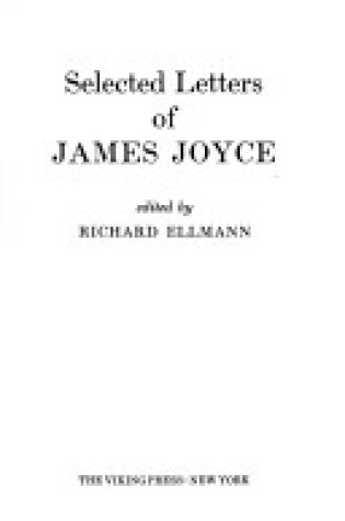 Cover of Joyce: Selected Letters