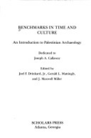Cover of Benchmarks in Time and Culture