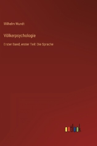 Cover of Völkerpsychologie