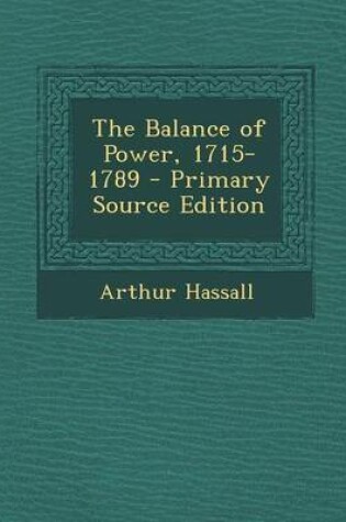 Cover of The Balance of Power, 1715-1789