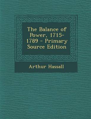 Book cover for The Balance of Power, 1715-1789