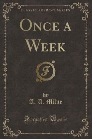 Cover of Once a Week (Classic Reprint)