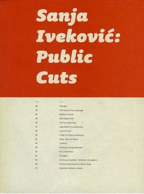 Book cover for Sanja Ivekovic: Public Cuts