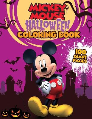 Book cover for Mickey Mouse Halloween Coloring Book