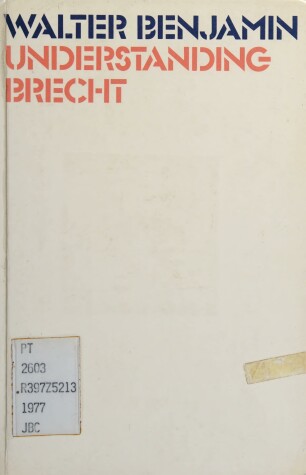 Book cover for Understanding Brecht