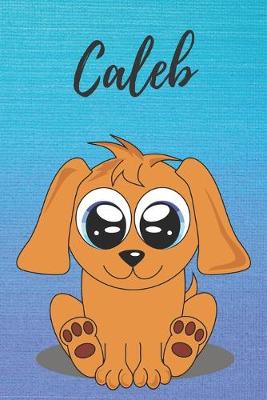 Book cover for Caleb dog coloring book / notebook / journal / diary