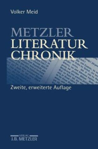 Cover of Metzler Literatur Chronik