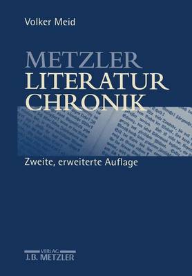 Book cover for Metzler Literatur Chronik