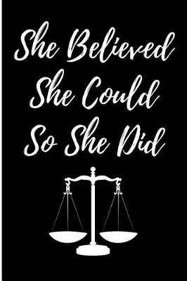 Book cover for She Believed She Could So She Did