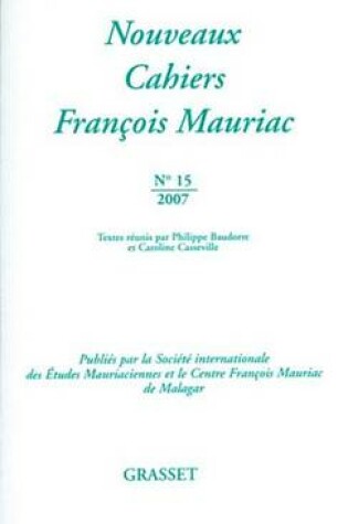 Cover of Nouveaux Cahiers Francois Mauriac N15