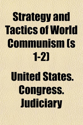 Book cover for Strategy and Tactics of World Communism (S 1-2)