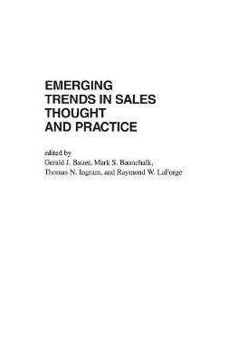 Book cover for Emerging Trends in Sales Thought and Practice