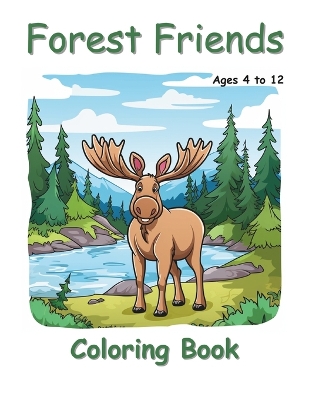 Book cover for Forest Friends Coloring Book