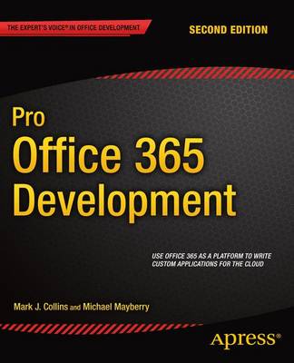 Book cover for Pro Office 365 Development