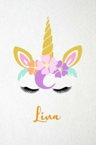 Cover of Lina A5 Lined Notebook 110 Pages