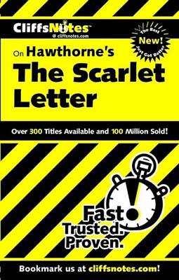 Book cover for Cliffsnotes on Hawthorne's the Scarlet Letter