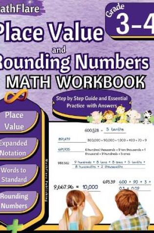 Cover of Place Value and Expanded Notations Math Workbook 4th Grade