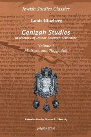 Cover of Genizah Studies in Memory of Doctor Solomon Schechter (Vol 1)