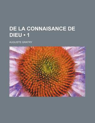 Book cover for de La Connaisance de Dieu (1)