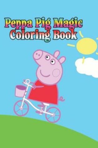 Cover of peppa pig magic coloring book