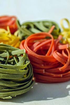 Book cover for Raw Colored Pasta on Display, for the Love of Food