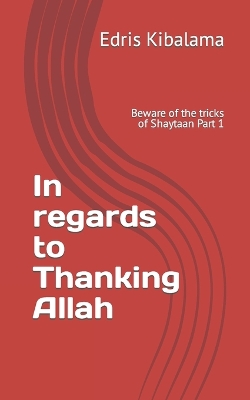 Book cover for In regards to Thanking Allah